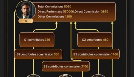 E8 Game Agent Mode. The commissions available for the direct subordinates and other subordinates.