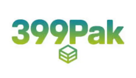399Pak logo with a green gradient and a 3D cube icon, symbolizing innovative packaging solutions in Pakistan.